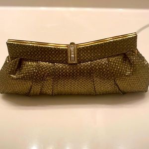 Gold Nite Bags Clutch with straps